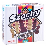Strategiczna gra Szachy drewniane