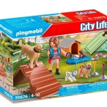 zestaw upominkowy playmobil city life trenerka psów