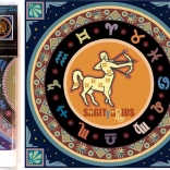 Kreatywny zestaw do malowania diamentowego 7D Znaki zodiaku: Strzelec 30x30 cm