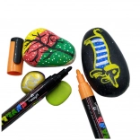 Zestaw akrylowych markerów o intensywnych kolorach 12 szt.