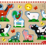 Drewniane puzzle - Zwierzęta z farmy