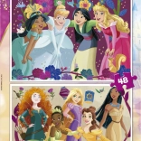 Puzzle Disney Księżniczki 2x48 elementów