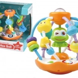 Interaktywna kula żabka ze światłem i muzyką