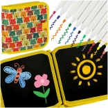 Przenośna książeczka do rysowania – tablica kredowa z motywem misiów