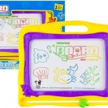 Magnetyczna tablica do rysowania – morska, z 3 stempelkami i kolorowym tłem