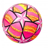 Różowa gumowa piłka w gwiazdki 24 cm