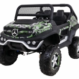 Dziecięcy elektryczny samochodzik Mercedes-Benz Unimog w kamuflażu