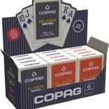 Plastowe karty pokerowe PKJ – czerwone, duży indeks