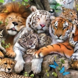 Puzzle Duże koty 200 elementów