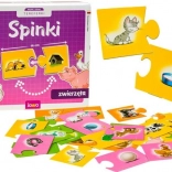 Edukacyjna gra JAWA Spinky – zwierzęta, puzzle dopasowywane