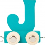 small foot drewniany pociąg – kolorowy alfabet litera J