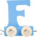 drewniany pociąg alfabet – litera F