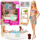Barbie Relax – kąpiel z konfetti w pianie i wanną, blond lalka i akcesoria