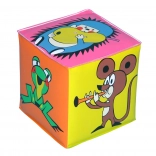 Piszcząca kostka Krecik, plastikowa 7 × 7 cm