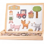 Magnetyczna i suchościeralna tablica dla dzieci