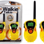 Krótkofalówka Walkie Talkie Radio krótkofalowe zasięg 100 m żółta dla dzieci