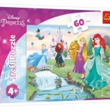 Puzzle 60 elementów Poznaj księżniczki DISNEY PRINCESS Trefl