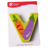 Klasyczna drewniana literka V