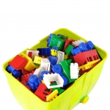 Duży zestaw kolorowych klocków K2 280 elementów żółty