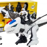 Interaktywny robotyczny tyranozaur w kolorze białym