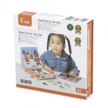 Drewniane magnetyczne ubieranki Viga – niedźwiedzia rodzina