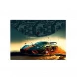 koperta na dokumenty z zatrzaskiem A4 z motywem CAR