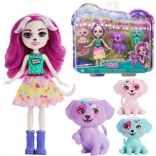 Enchantimals lalka Dessa Dalmatian z uroczą rodzinką dalmatyńczyków