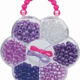 Zestaw plastikowych koralików do wyrobu biżuterii – Zestaw