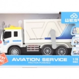 Lotniskowa ciężarówka z napędem bateryjnym