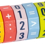 Small Foot drewniany kalkulator wałeczkowy dla dzieci