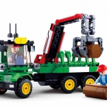 Sluban Farma Traktor z przyczepą na kłody