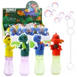 Bańka mydlana z ruchomą figurką dinozaura 14 cm