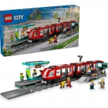 LEGO® City 60423 Tramwaj i przystanek w centrum miasta