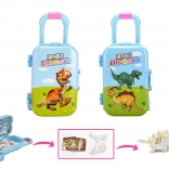 Szkielet dinozaura w kuferku