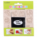 Zestaw pieczątek Zwierzątka