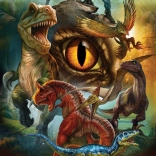 Puzzle mięsożerne dinozaury 100 elementów