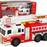 Wóz strażacki z dźwiękami, światłami i efektem wodnym – czerwony