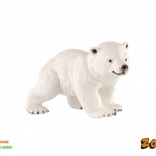 Plastowa figurka młodego niedźwiedzia polarnego 6 cm
