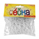 Świecący łańcuszek z koralików i literek – 150 szt.