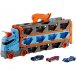 Hot Wheels wyścigowy transporter 2 w 1