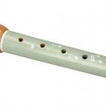 Drewniana flet z motywem lisa