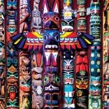 Puzzle EUROGRAPHICS Indiańskie totemy 1000 elementów