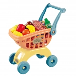 Wózek na zakupy z jedzeniem z bioplastiku