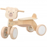 Drewniany jeździk POLARB miś z cichymi kołami