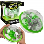 Perplexus Go spiralny 3D labirynt – zielona kula