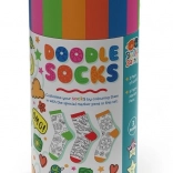 Kreatywny zestaw skarpetek do kolorowania w tubie