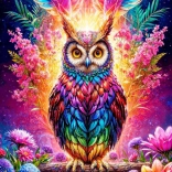 Enjoy puzzle neonowa sowa 2000 elementów