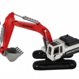 Zabawka budowlana koparka gąsienicowa plastik/metal