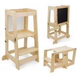 Wieża edukacyjna Prema 3w1 naturalna