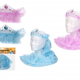 Karnawałowa opaska z welonem – mix kolorów